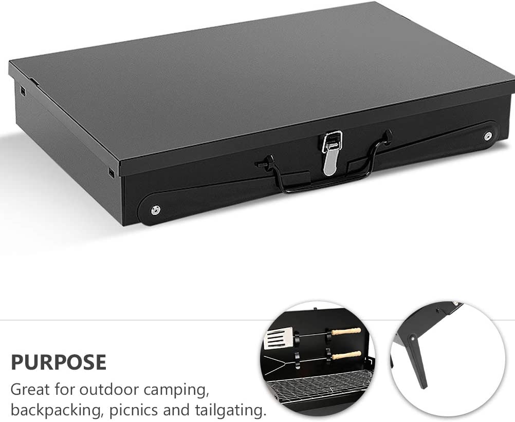 Tragbarer Holzkohlegrill für Camping, Reisen, Garten, Outdoor