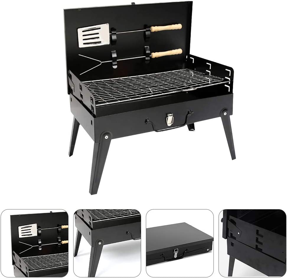 Tragbarer Holzkohlegrill für Camping, Reisen, Garten, Outdoor