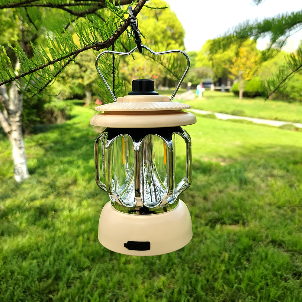 Outdoor LED Camping Laterne USB aufladbare Notfalllampe tragbare Retro Zelt aufladen Camping Lichter