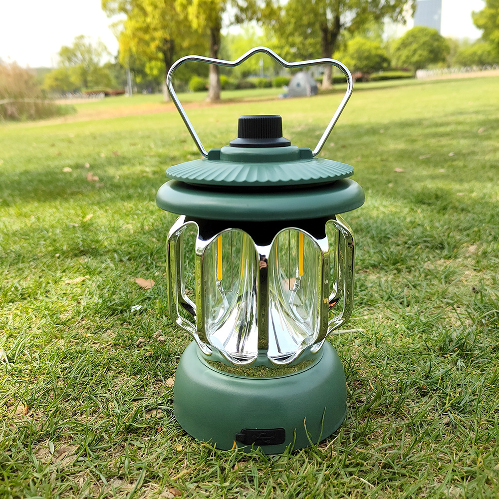 Outdoor LED Camping Laterne USB aufladbare Notfalllampe tragbare Retro Zelt aufladen Camping Lichter
