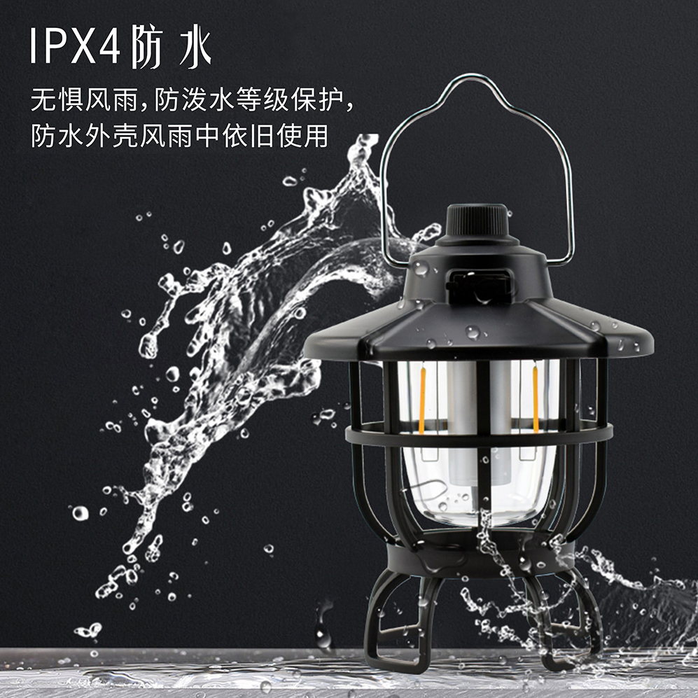 Batterie licht tragbare zelt camping licht notfall Lampe 3 * AAA batterie LED Outdoor camping laterne