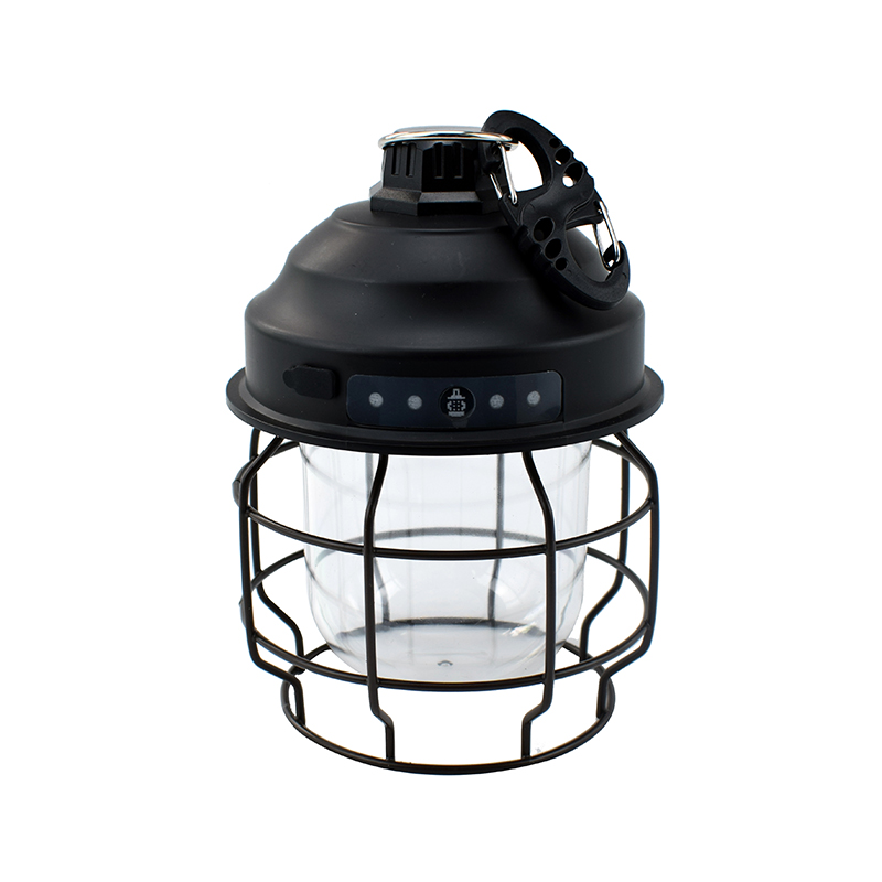 Mini Tragbare Wiederaufladbare Vintage Camping Licht mit Karabiner LED Retro Outdoor Zelt Camping Laterne