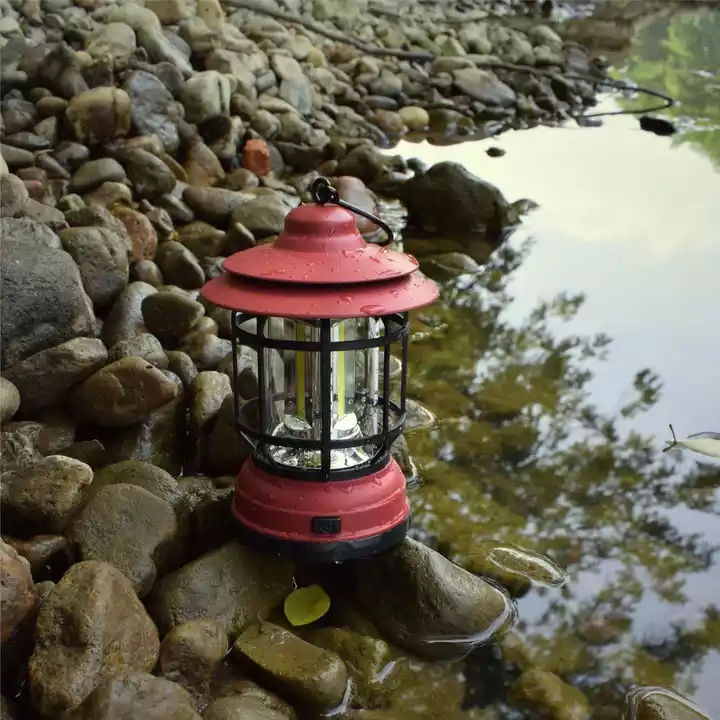 AA Batterie Vintage LED Camping Outdoor Zelt Retro Laterne Licht