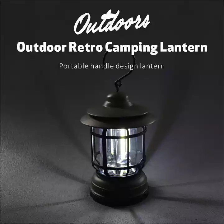 AA Batterie Vintage LED Camping Outdoor Zelt Retro Laterne Licht