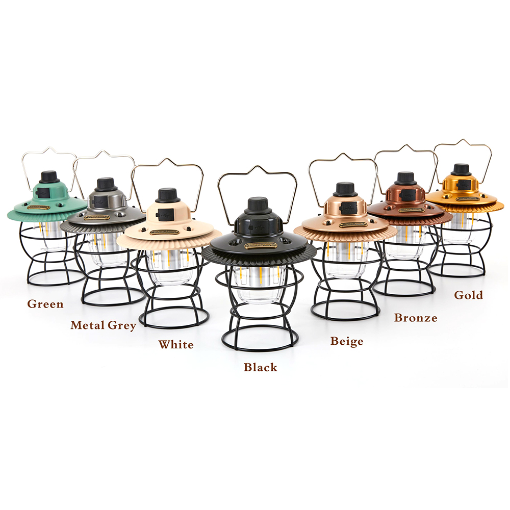 Camp Licht Tragbare Zelt Vintage Lampe USB Aufladbare Wasserdicht Retro Outdoor LED Camping Licht Laterne