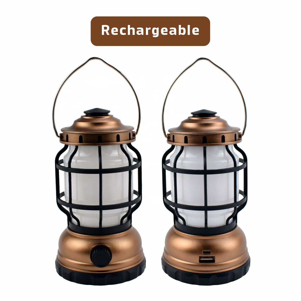 Retro Kerosin Wasserdichte Outdoor LED Faltbare Camping Laterne Wiederaufladbare Camping Licht für Notfall USB Körper LED