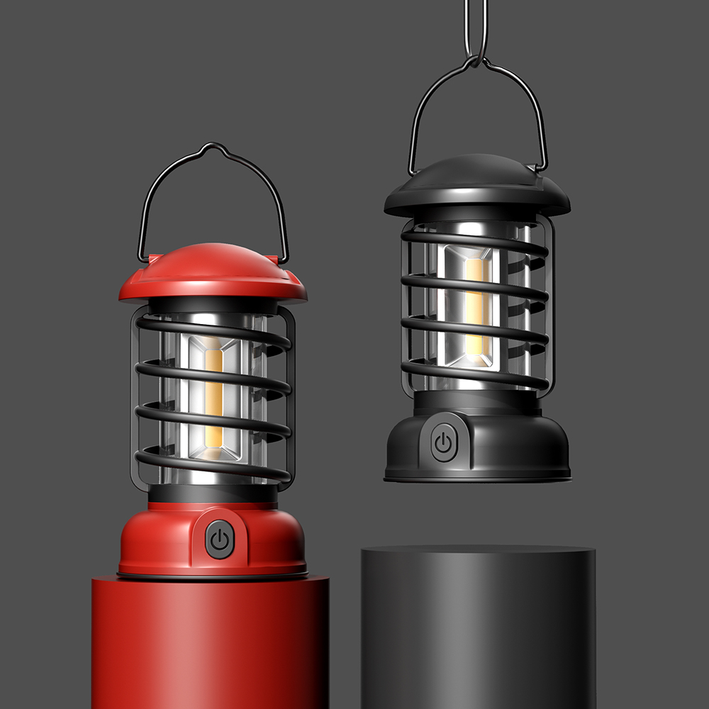 Camping Laterne Retro LED Zelt COB Camping Lampe USB Aufladbare batterie Tragbare Vintage Outdoor Camping Licht