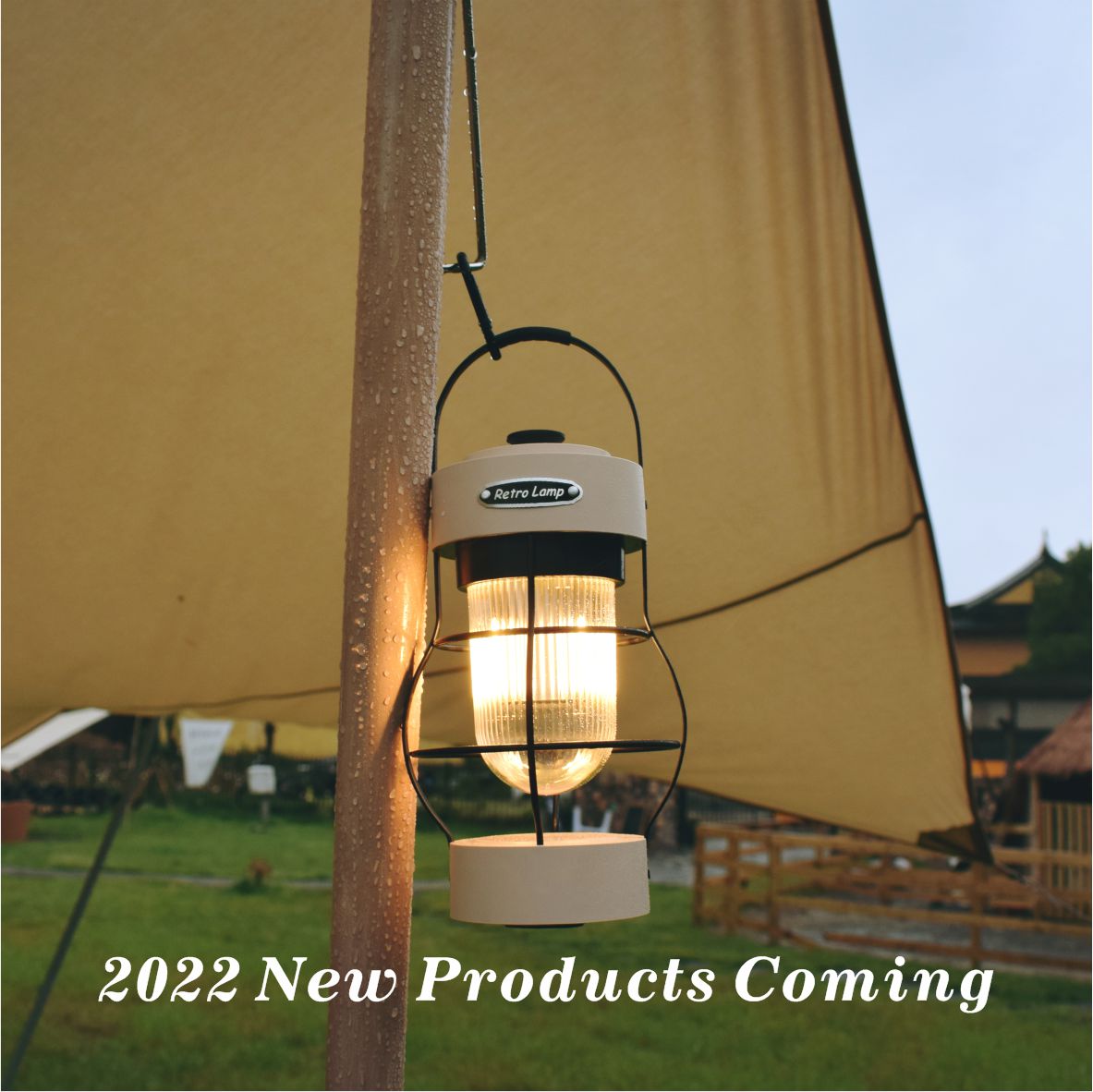 Retro Camping Eisenbahn Stil Vintage Elegante Zelt Licht Wiederaufladbare Outdoor Tragbare Camping Weiß Lampe Laterne