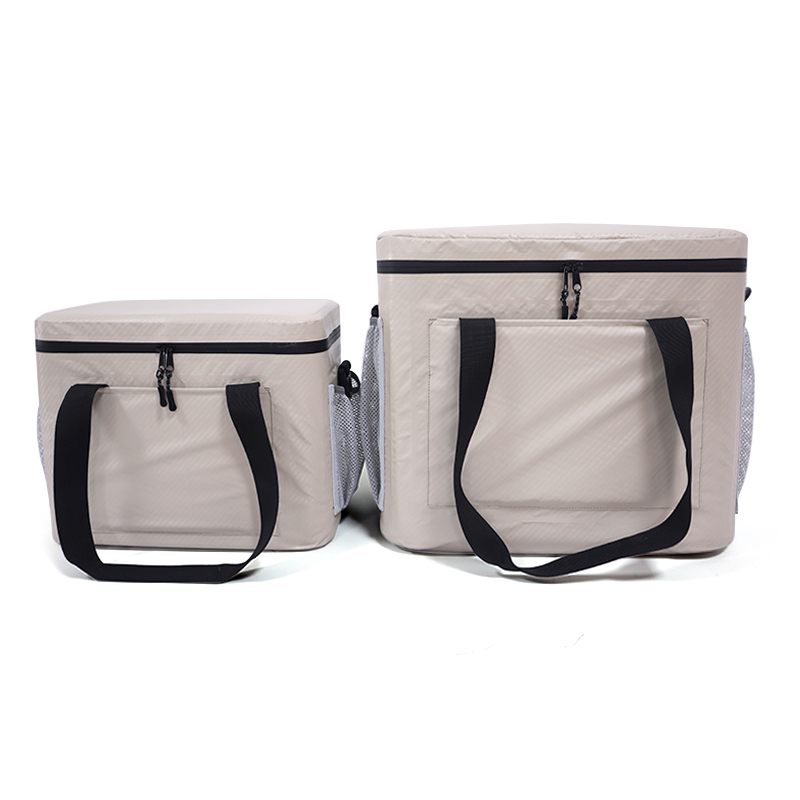 Beige, abnehmbare, faltbare, wasserdichte, individuelle, weiche Reise-Kühltasche, zusammenklappbar für die Jagd, das Angeln und das Camping