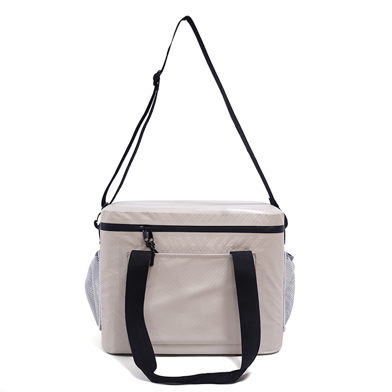 Beige, abnehmbare, faltbare, wasserdichte, individuelle, weiche Reise-Kühltasche, zusammenklappbar für die Jagd, das Angeln und das Camping