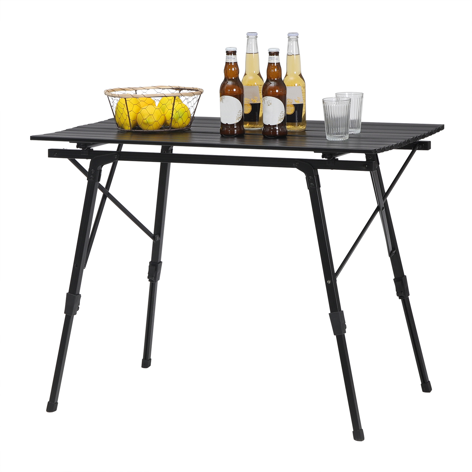 Tragbarer, klappbarer Campingtisch | Höhenverstellbar, ultraleicht, faltbar