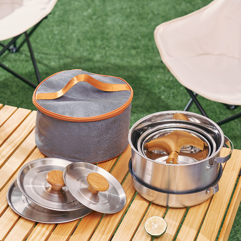 304 Edelstahl Camping Kochgeschirr Set