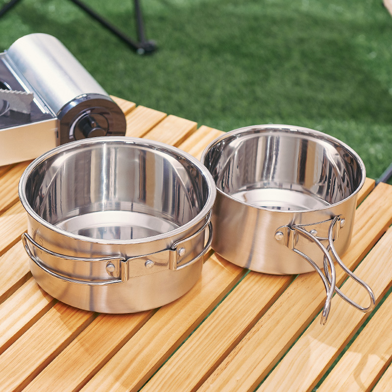 304 Edelstahl Camping Kochgeschirr Set