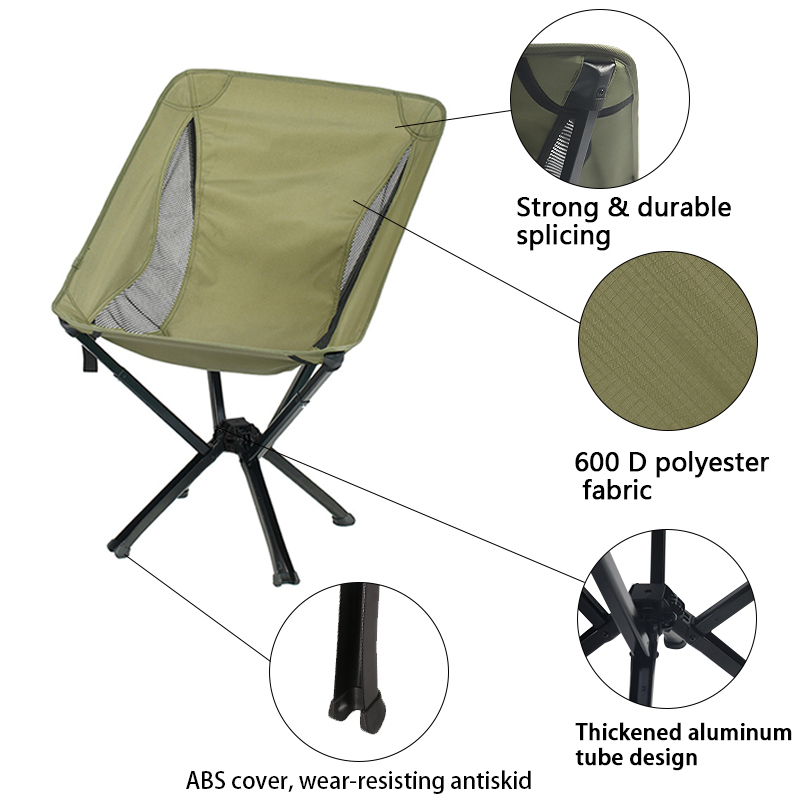 Ultraleichter Klappstuhl für Outdoor-Camping und Angeln