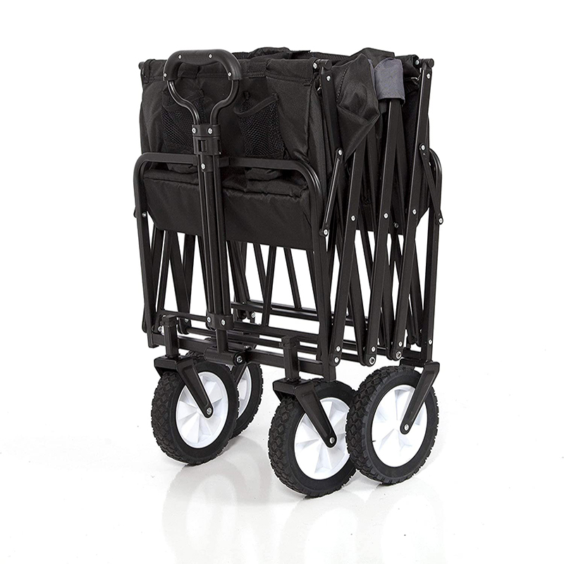 Extra langer zusammenklappbarer Camping-Handwagen für Sport, Garten, Strand, Einkaufen