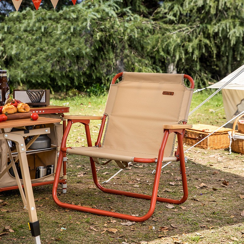 Tragbarer Einzel-/Doppel-Klapp-Campingstuhl