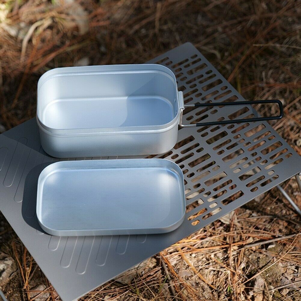 0.8 l/1 l Camping-Aluminium-Lebensmittelbehälter-Aufbewahrungsbox