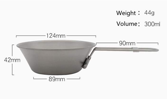Picknickschüssel und Salatbecher aus Titan für den Außenbereich