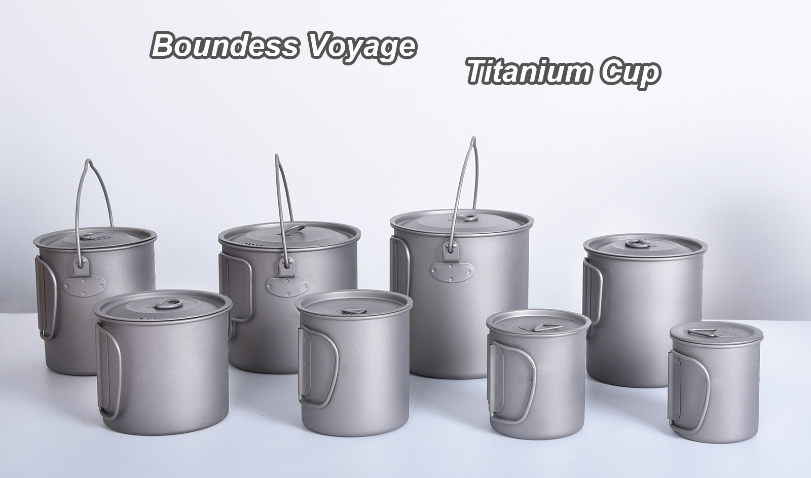 200-1250ml Ultraleichte Titan Outdoor Camping Becher & Tassen