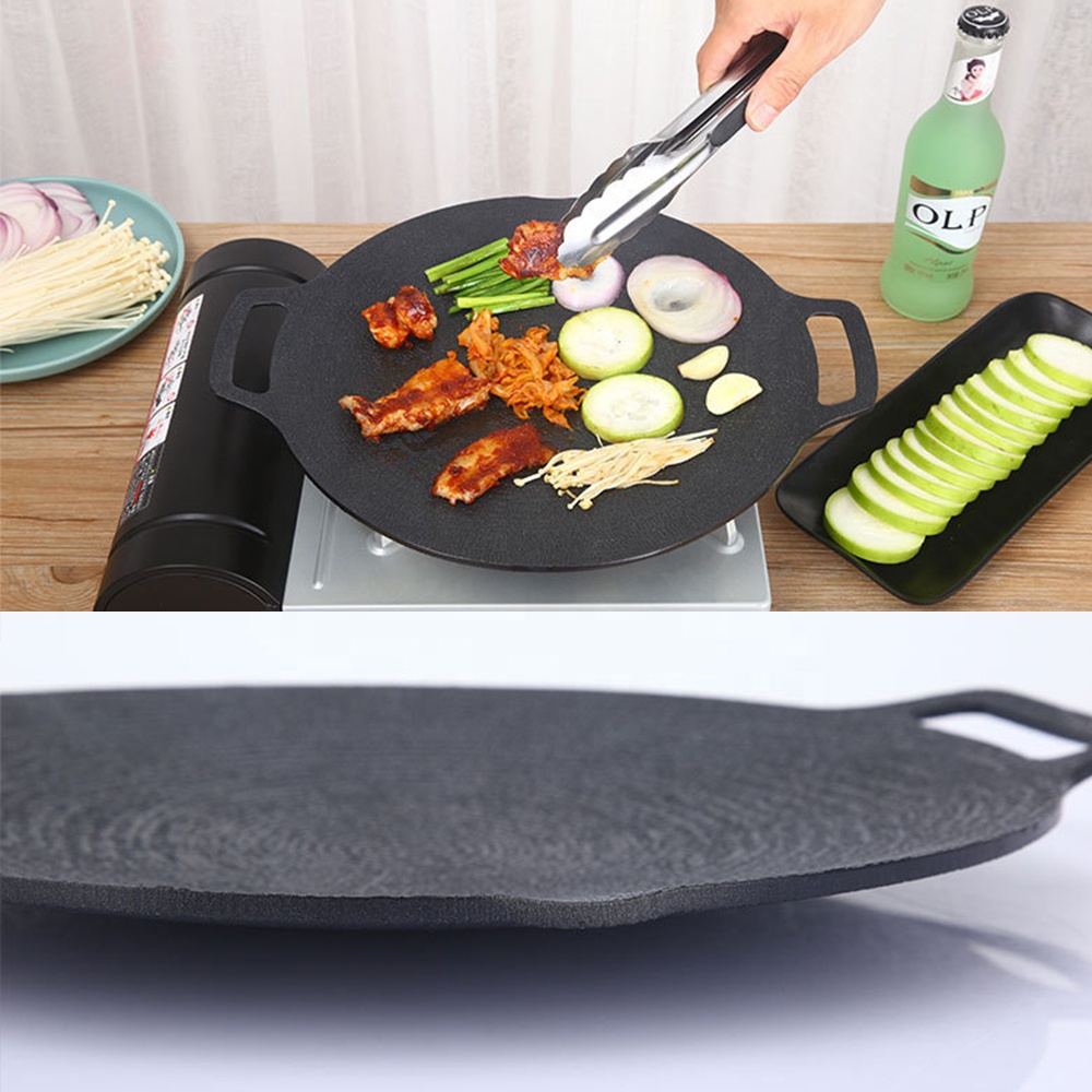 Antihaft-Grillpfanne für Outdoor-Camping: Gusseisen oder Aluminiumlegierung