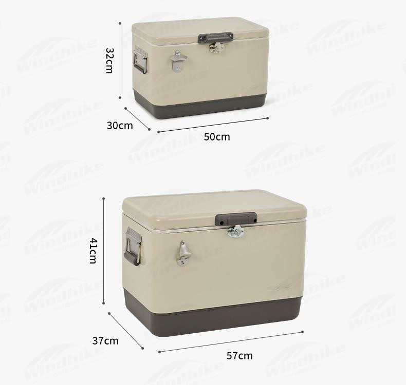 29L/51L Metall-Camping-Kühlbox – Eistruhe mit individueller Bedruckung