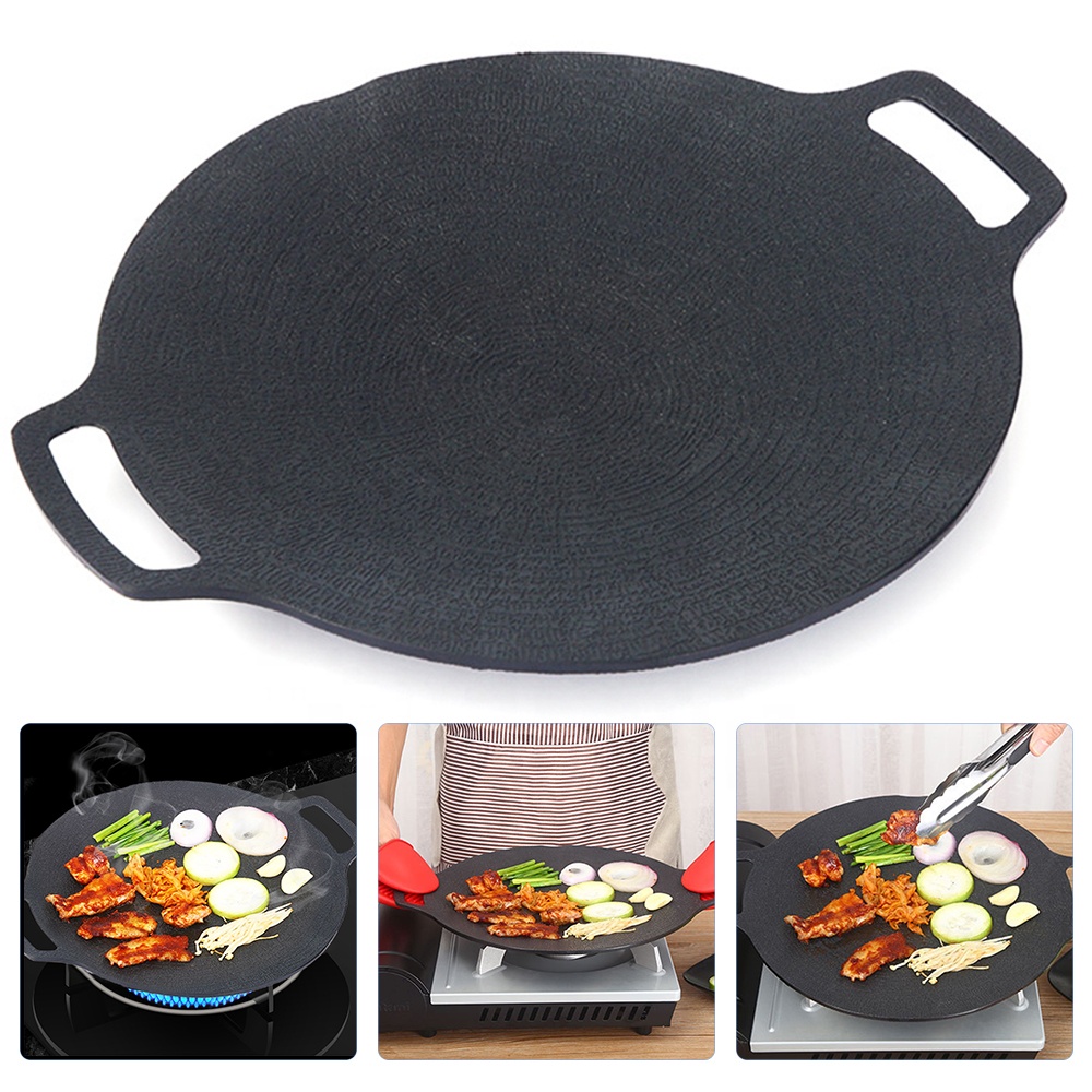 Antihaft-Grillpfanne für Outdoor-Camping: Gusseisen oder Aluminiumlegierung