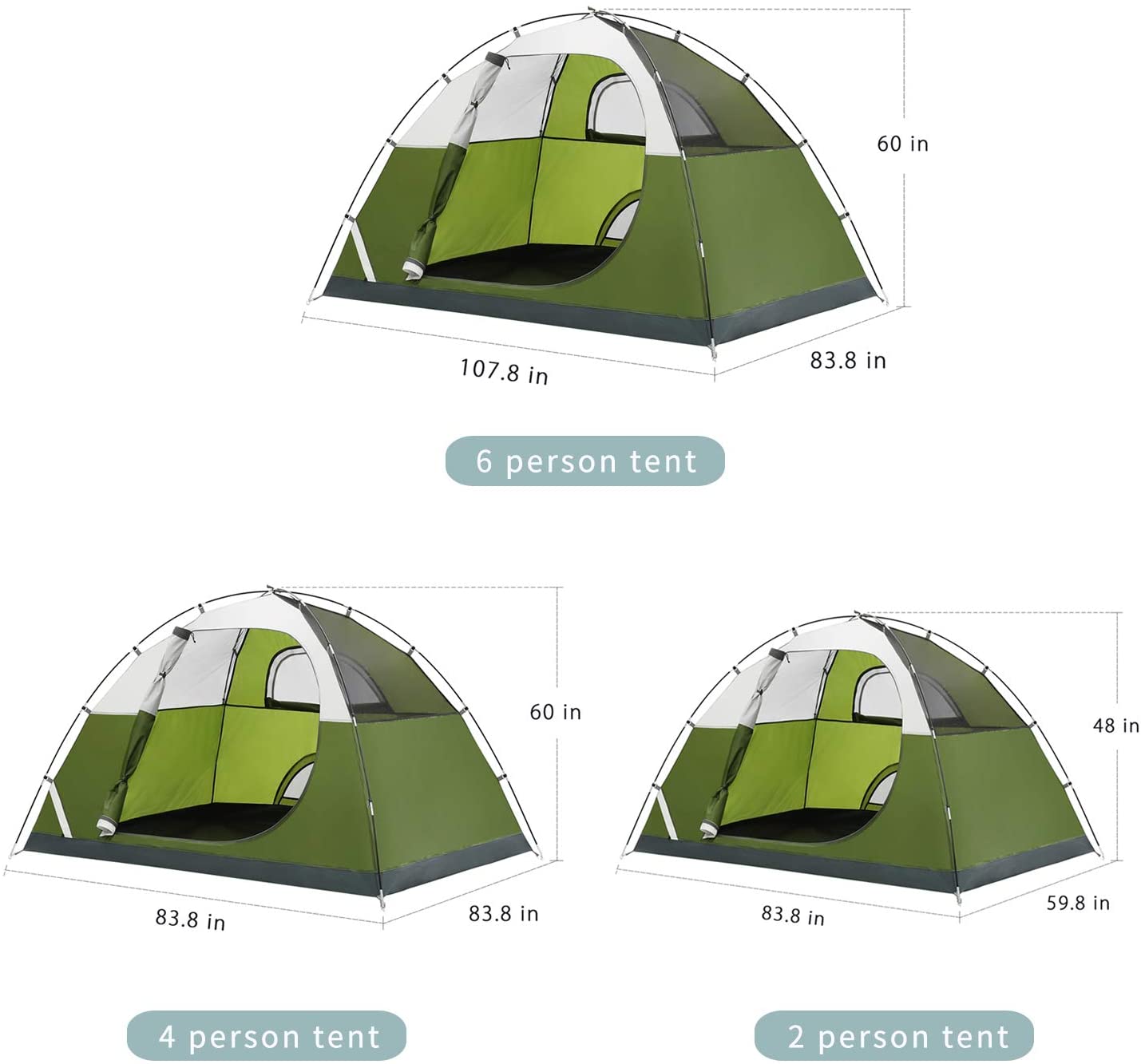 Wasserdichtes, leichtes, automatisches Campingzelt für den Außenbereich