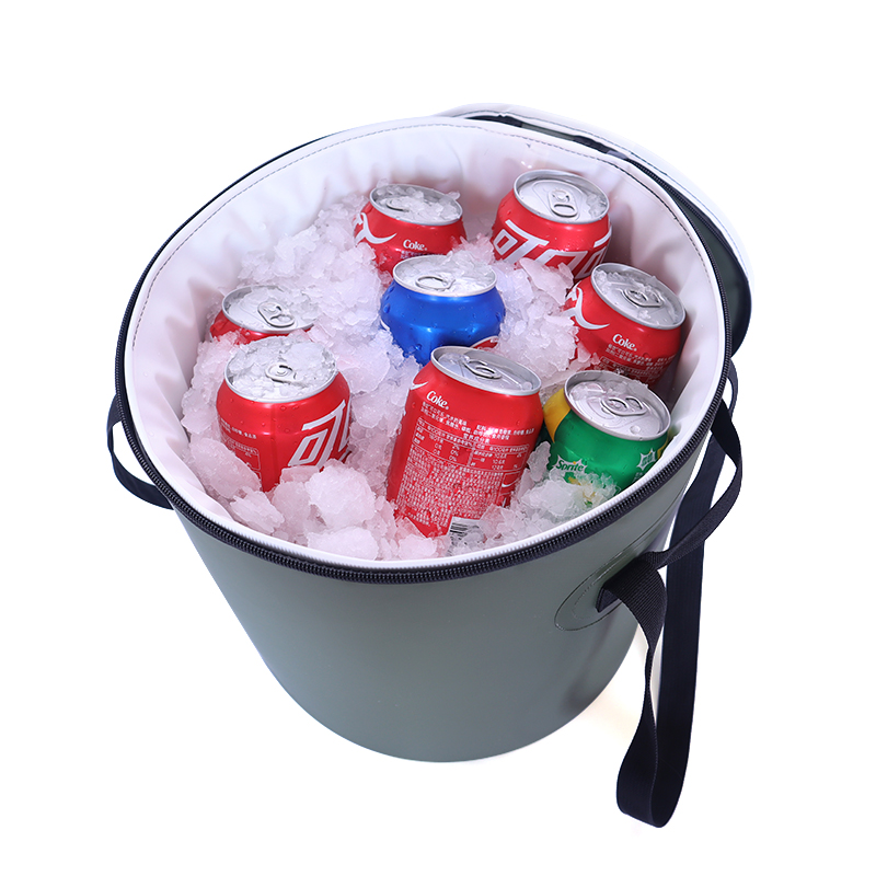 Camping-Bestseller: Beste isolierte runde Kühltasche – wasserdichter PVC-Thermoeimer zur Aufbewahrung von Lebensmitteln für Picknicks im Freien