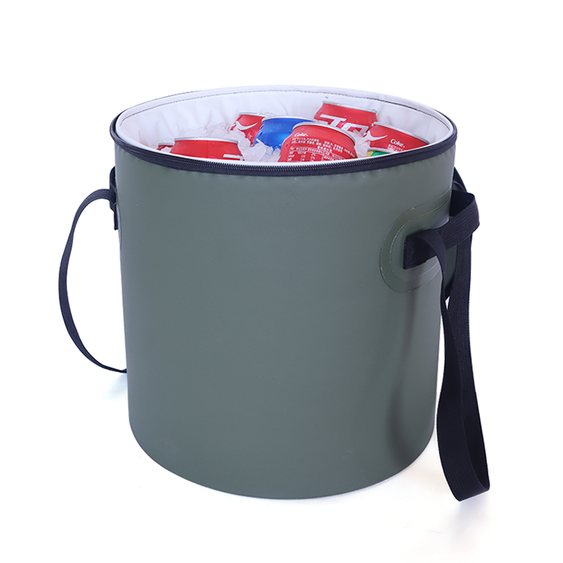 Camping-Bestseller: Beste isolierte runde Kühltasche – wasserdichter PVC-Thermoeimer zur Aufbewahrung von Lebensmitteln für Picknicks im Freien