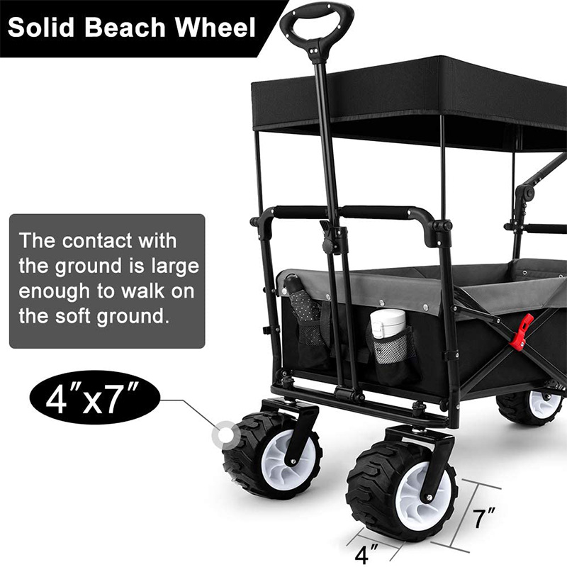 Zusammenklappbarer Outdoor-Allzweckwagen mit Abdecktasche