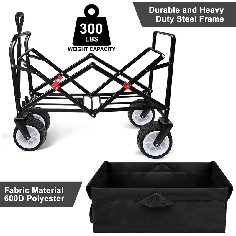 Zusammenklappbarer Outdoor-Allzweckwagen mit Abdecktasche
