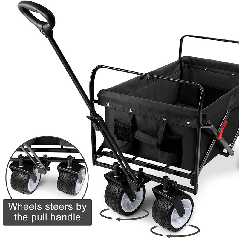 Zusammenklappbarer Outdoor-Allzweckwagen mit Abdecktasche