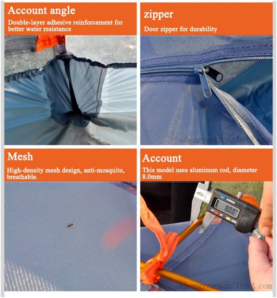 Automatisches Doppelschicht-Rucksackzelt für Camping, Wandern, Angeln, Reisen