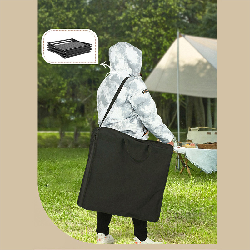 2 IN 1 Camping Klappregal und Picknicktisch - Desktop-Aufbewahrungsregal