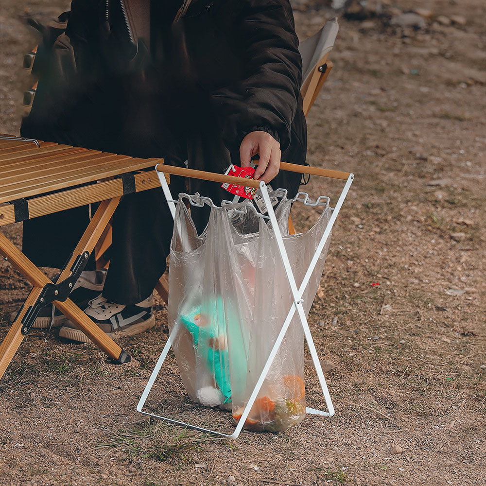 Müllsackhalter für Camping im Freien – faltbarer Müllsortierständer