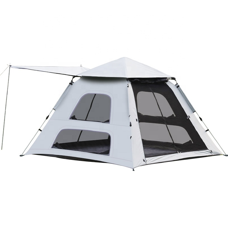 Automatisches quadratisches Camping-Familienzelt aus Vinyl mit Sonnenschutz