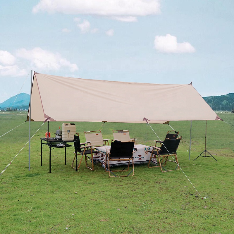 Rechteckiger Sonnenschutz fürs Camping – Markisendach mit LSF 50