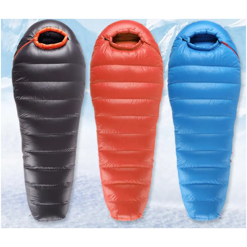 1500 g Winter-Campingschlafsack mit Entendaunen