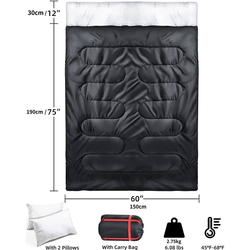Doppelter Personen-Wintercamping-Schlafsack