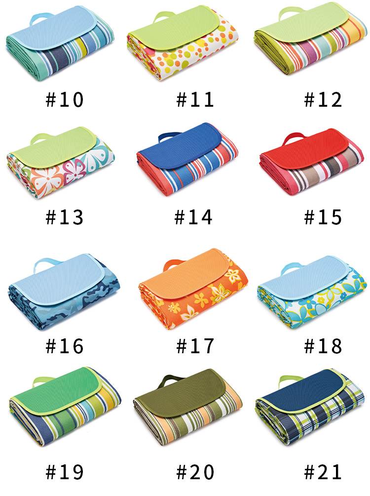 30 Design Outdoor gefaltete Oxford Picknickmatten & Strandunterlagen