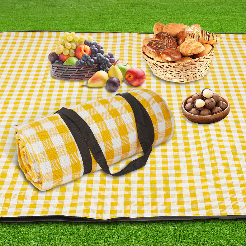 Acryl-Strandmatte Picknickmatte für den Außenbereich Faltbare feuchtigkeitsbeständige Matte Verdickte Camping-Campingdecke