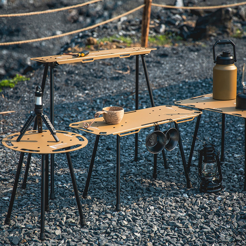 Leichter, klappbarer Camping-Tisch aus Aluminium – verschiedene Größen, höhenverstellbar
