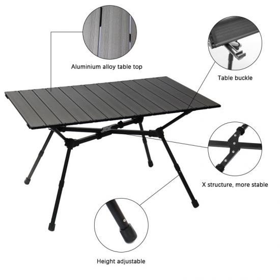 Stabiler X-Bar Aluminium Klapp-Campingtisch