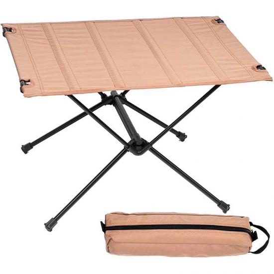Campingtisch aus Stoff für den Außenbereich – Oxford Roll-up-Klapptisch, Aluminiumrahmen
