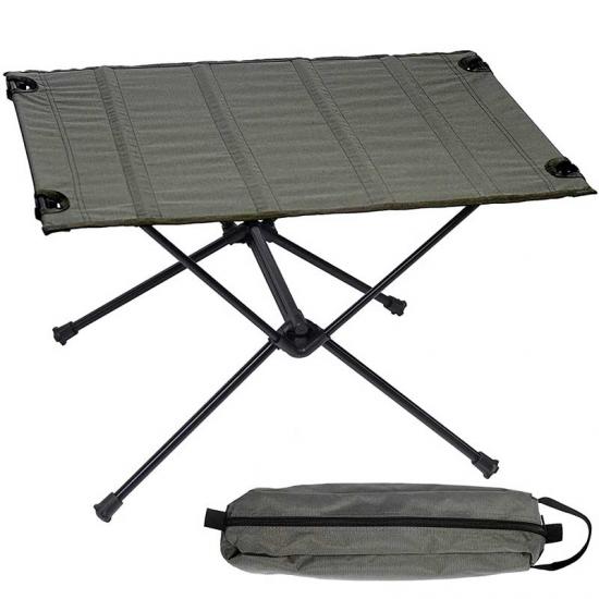 Campingtisch aus Stoff für den Außenbereich – Oxford Roll-up-Klapptisch, Aluminiumrahmen