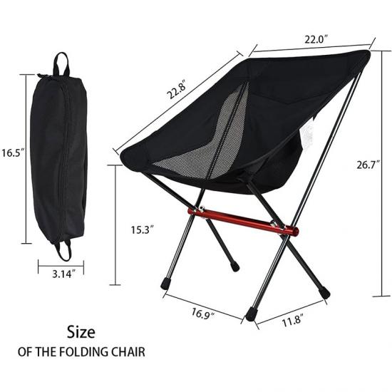 Tragbarer, leichter Moon Chair zum Angeln, Camping, Wandern und Reisen