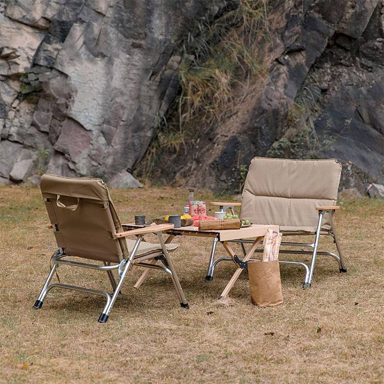 Aluminium-Klapp-Winter-Camping-Sofa-Stühle mit dickem Kissen