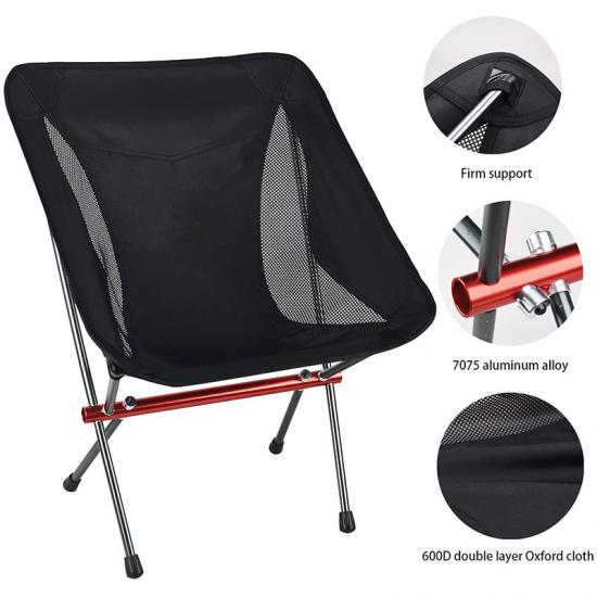 Tragbarer, leichter Moon Chair zum Angeln, Camping, Wandern und Reisen