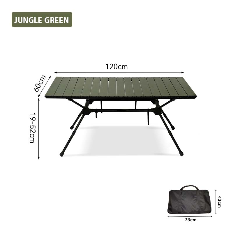 7075 Luxus-Campingtisch- und Stuhlset aus Aluminium zum Zusammenklappen