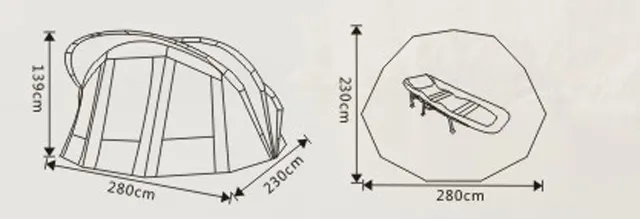 Wasserdichte 4-Jahreszeiten-Angelzelte in Muschelform